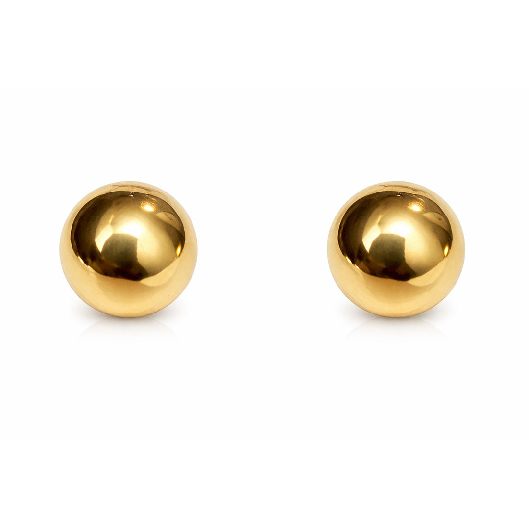 AROS BOLITAS DORADAS