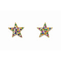 AROS ESTRELLITAS CIRCONES COLORES