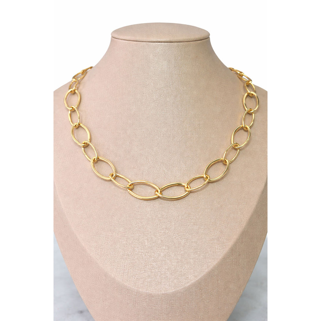 COLLAR OVALOS GOLD CHOCKER