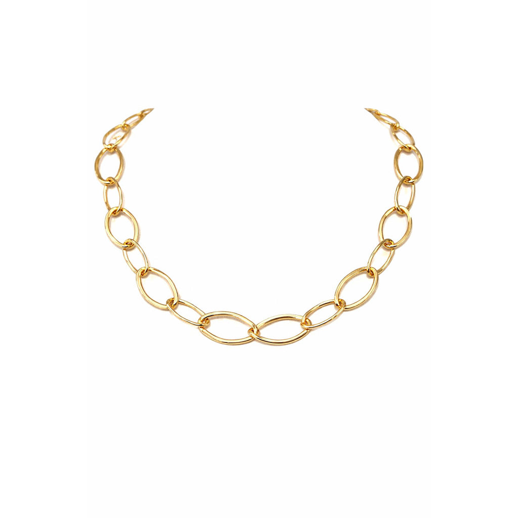 COLLAR OVALOS GOLD CHOCKER