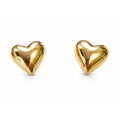 AROS CORAZON LISOS GOLD