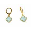 AROS TREBOL GOLD VERDE AGUA