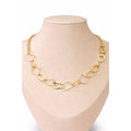 COLLAR CHOCKER TRAPECIO OVL DORADO