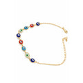 PULSERA OJITOS COLORES GOLD