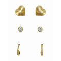 AROS SET TRIO BASICOS HEART ARGOLLA Y CIRCON
