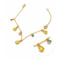 PULSERA CRISTALES GOTAS COLORES