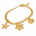 PULSERA MOTIVOS MARINOS GOLD