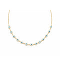 CADENA GOLD OJITOS AZULES