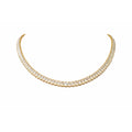 COLLAR CRISTALES TRANSP. GOLD