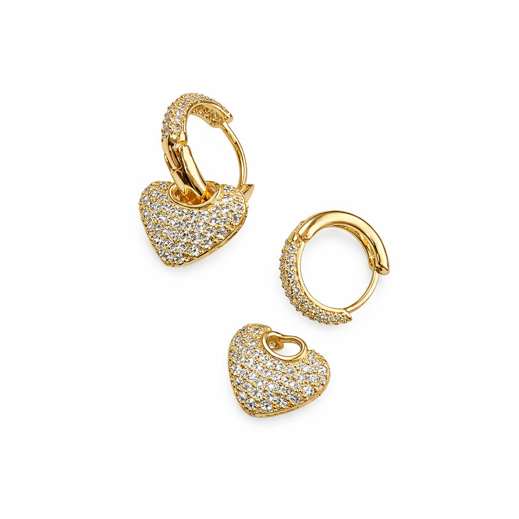 AROS ARGOLLAS CORAZON CRISTALES