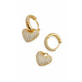 AROS ARGOLLAS CORAZON CRISTALES