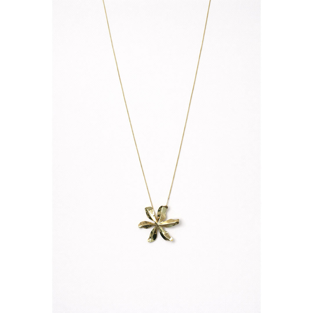 CADENA FLOR MAXI GOLD 70CM