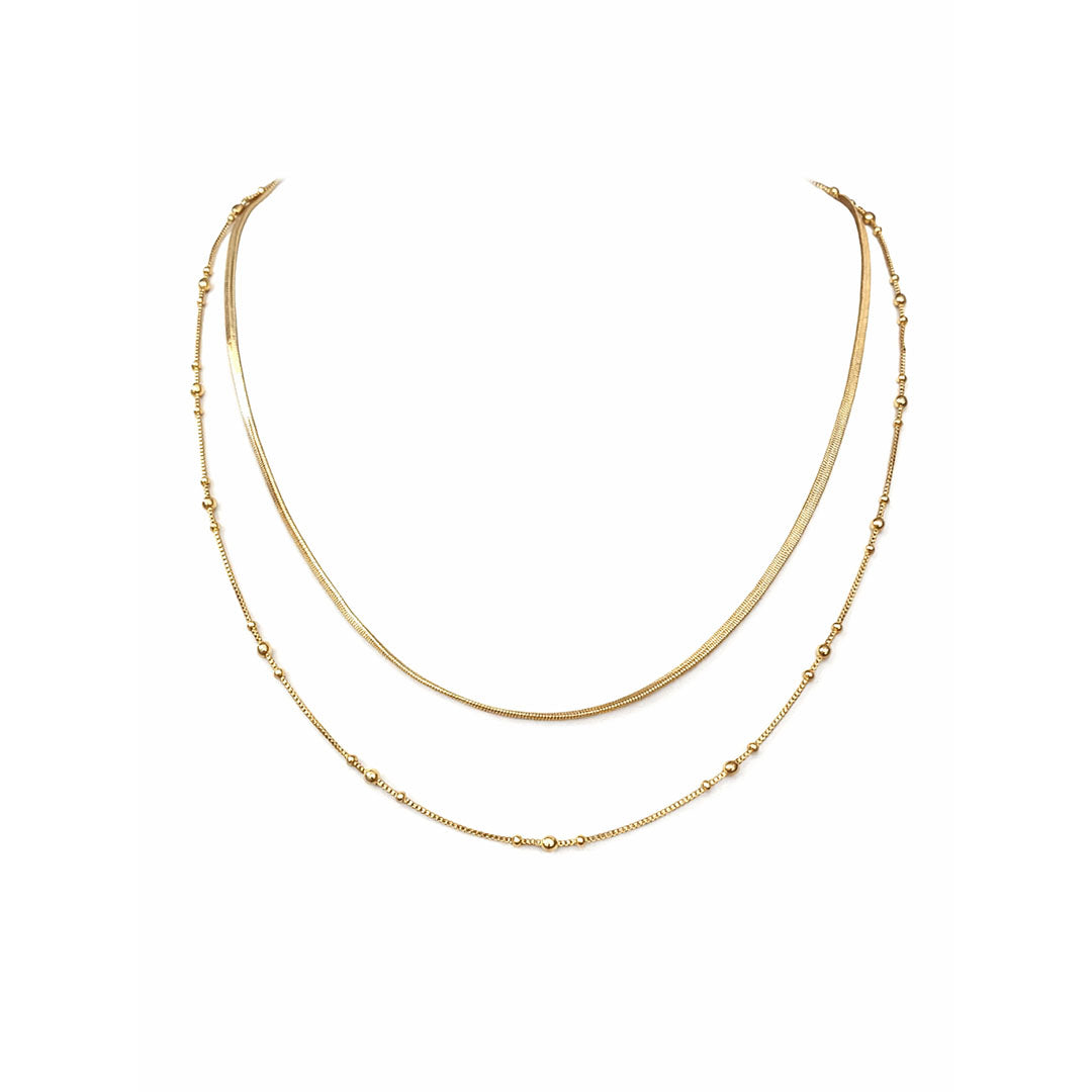 CADENA DOBLE GOLD CHOCKER