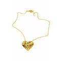 CADENA CORAZON REPUJADO