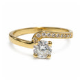 ANILLO SOLITARIO CON CIRCONES GOLD