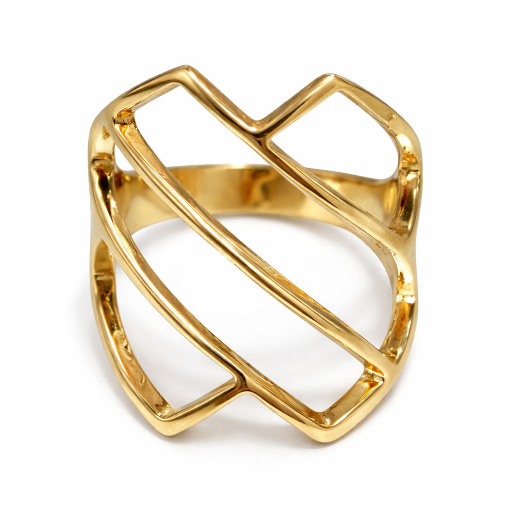 ANILLO VARIOS RECTANG GOLD