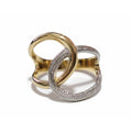 ANILLO ENTRELAZADO BICOLOR