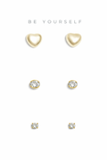 SET TRIO BASICOS PEQ HEART DOBLE CIRCON