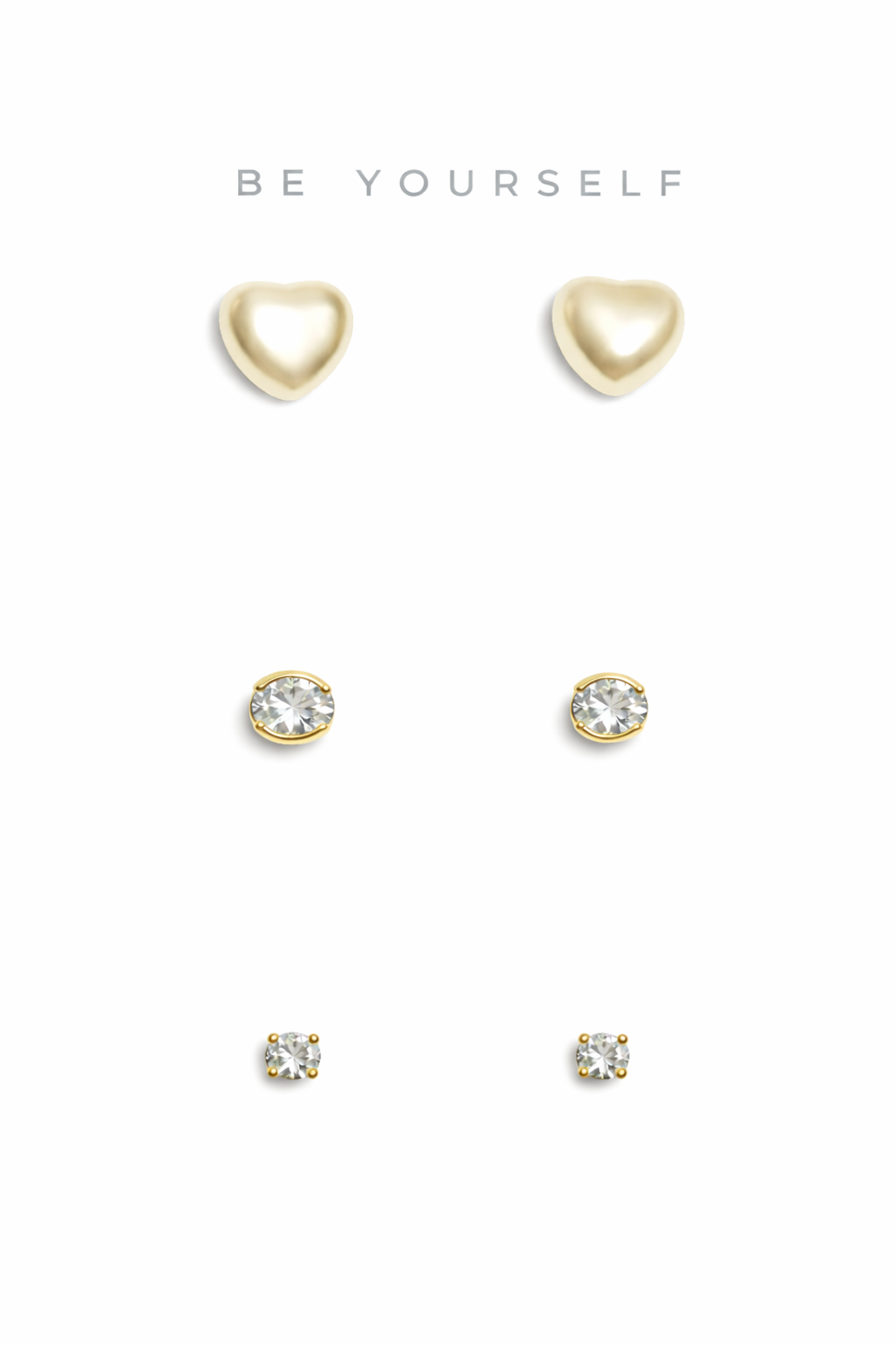 SET TRIO BASICOS PEQ HEART DOBLE CIRCON