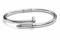 PULSERA RIGIDA TORNILLO PLATEADO