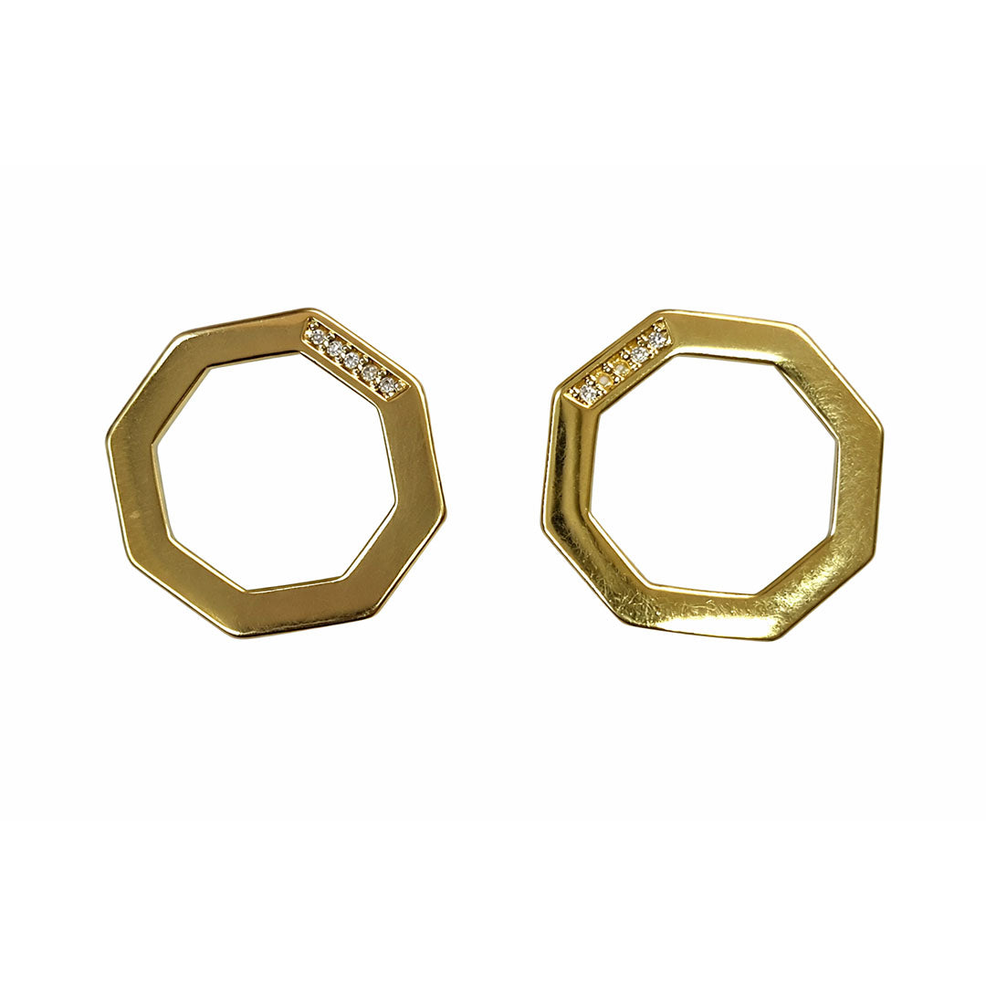 AROS HEXAGONALES DORADOS