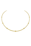 COLLAR RIGIDO BOLITAS DORADAS