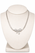 COLLAR CHOCKER PLATEADO LAZITO CRISTAL