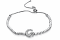 PULSERA PLATEADA LUNA CRISTAL